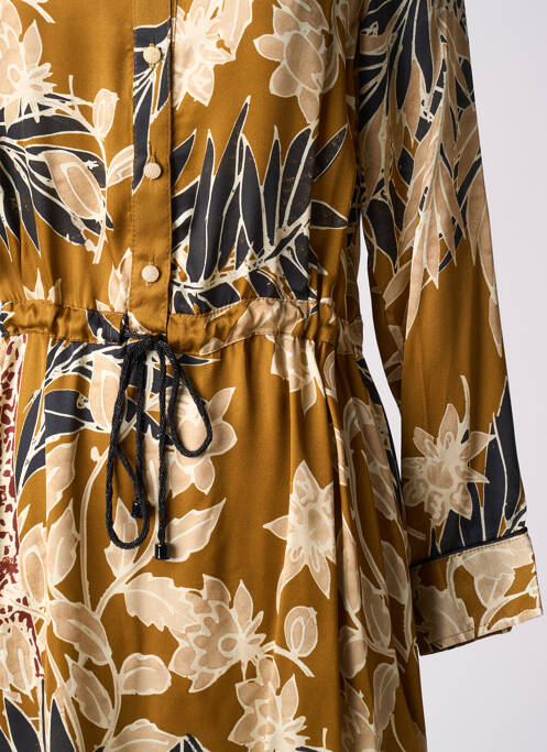 Rochie midi galben LA PETITE FRANCAISE femeie