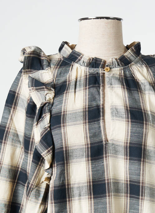 Top alb BONTON femeie