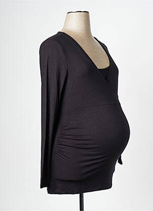 Tricou / top maternitate negru NOPPIES femeie