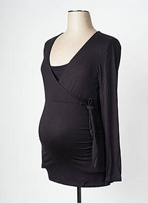 Tricou / top maternitate negru NOPPIES femeie