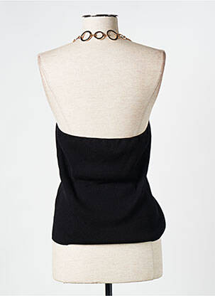 Top negru MUSIER femeie