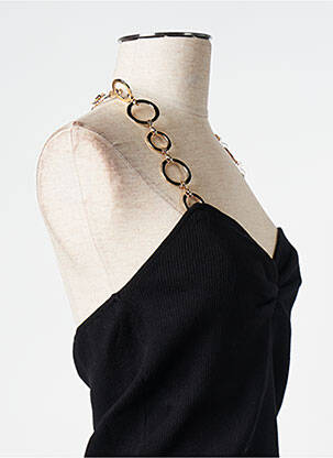 Top negru MUSIER femeie