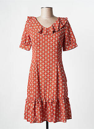 Rochie midi portocalie MOLLY BRACKEN femeie