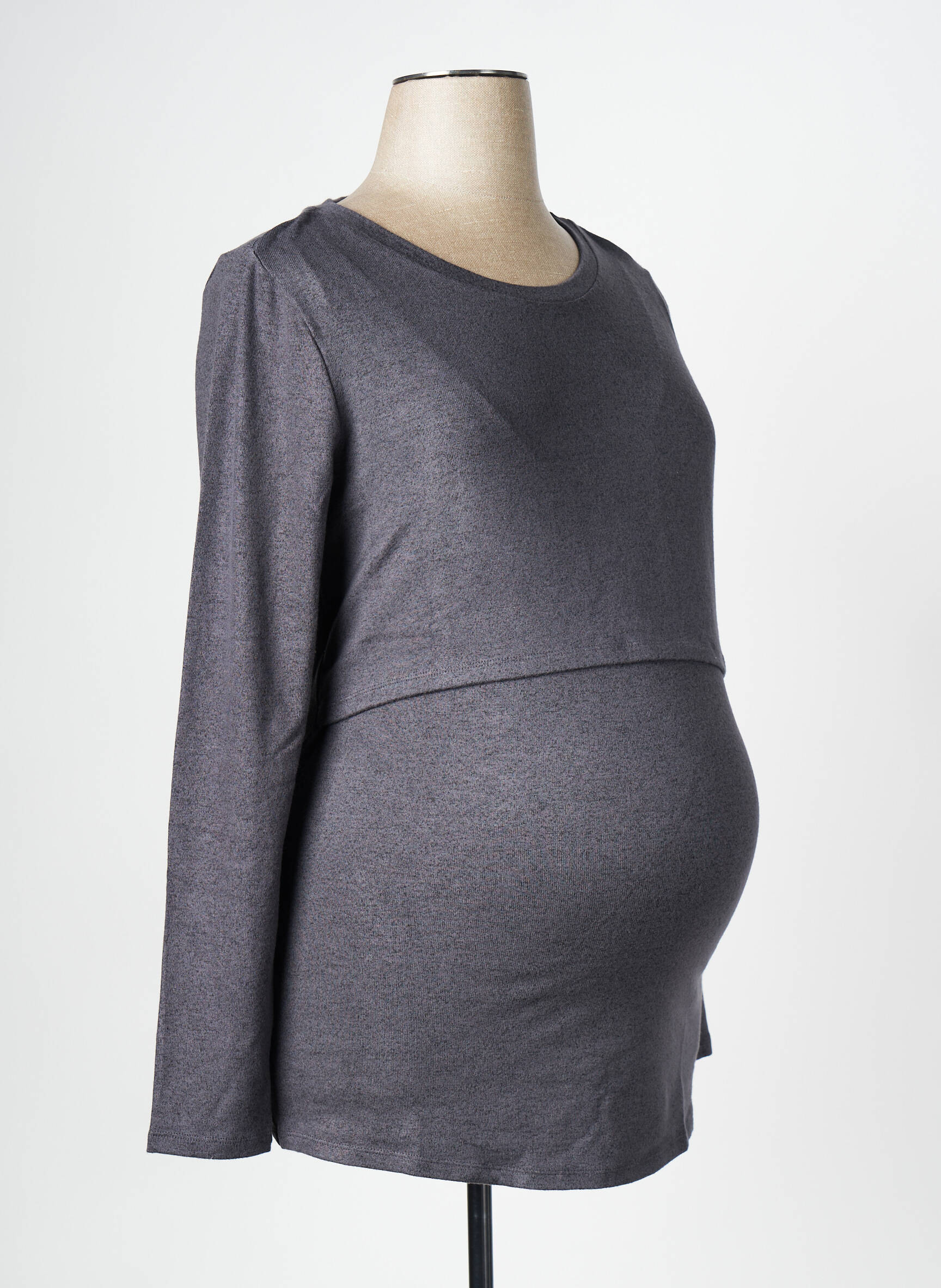 Tricou / top maternitate gri NOPPIES femeie