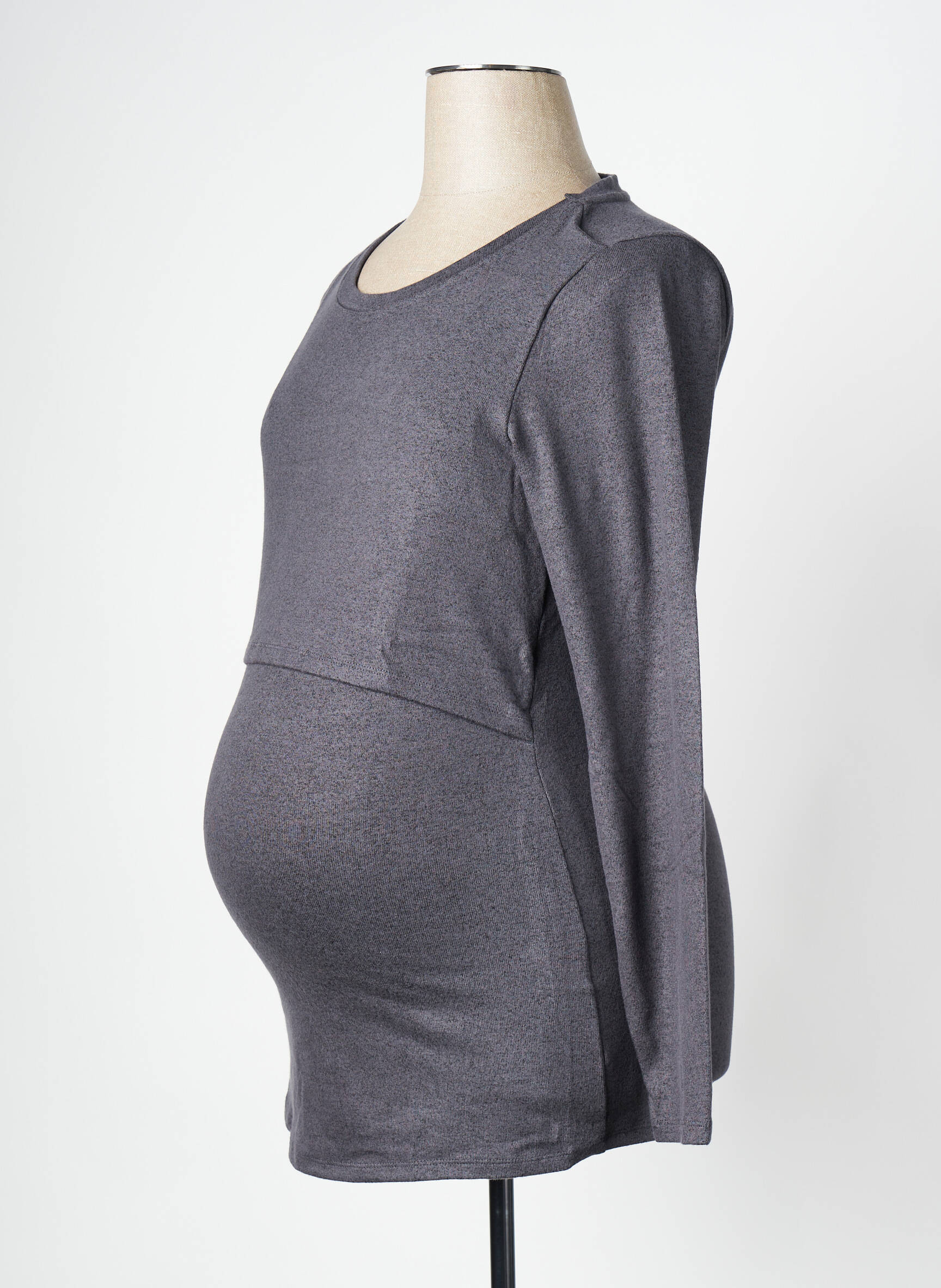 Tricou / top maternitate gri NOPPIES femeie