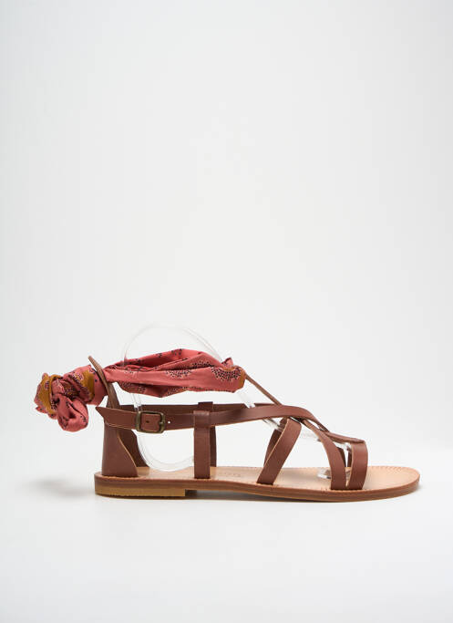 Sandale/Pantofi decupați maro SESSUN femeie