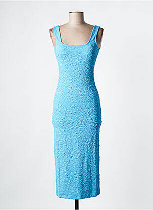 Rochie midi albastru SAMSOE & SAMSOE femeie