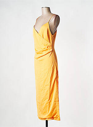 Rochie midi portocaliu RECC femeie