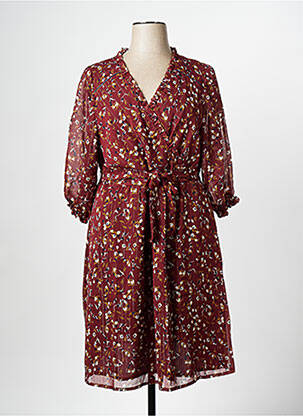 Rochie midi roșu ALME femeie