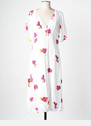 Rochie midi alb PAUL SMITH femeie