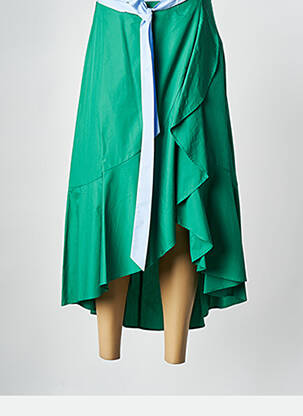 Fustă lungă verde MAX&CO. femeie