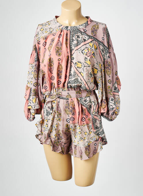 Salopetă scurtă roz SESSUN femeie