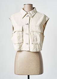 Jachetă de blugi bej TWINSET femme