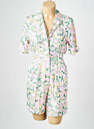 Salopetă scurtă roz PIECES femeie