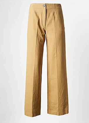 Pantalon larg bej POMANDERE femeie