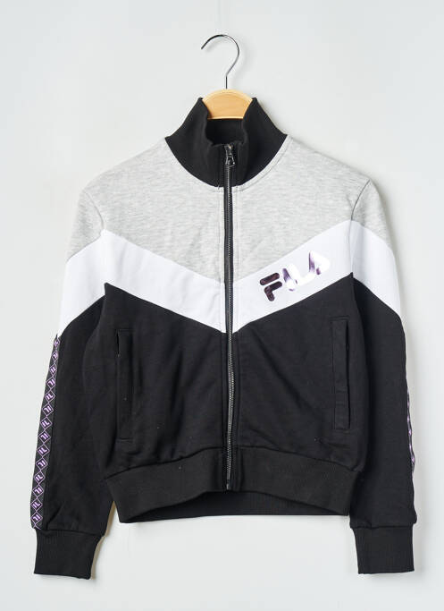 Vestă cu mâneci lungi negru FILA fată