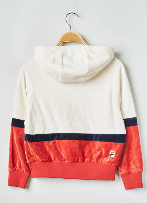 Hanorac cu glugă alb FILA fată