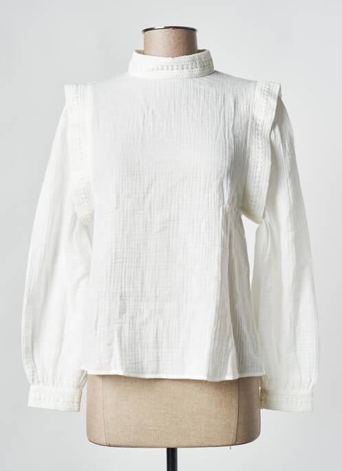 Top alb ROSAE femeie