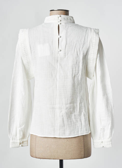 Top alb ROSAE femeie