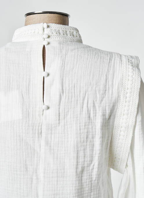 Top alb ROSAE femeie