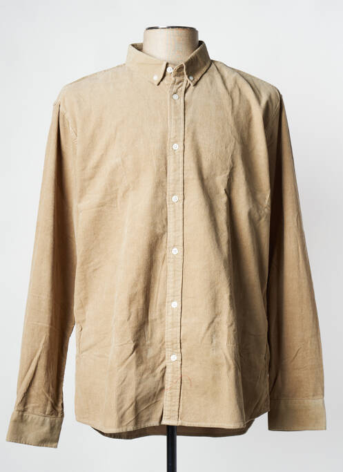 Cămașă cu mâneci lungi bej MINIMUM bărbat