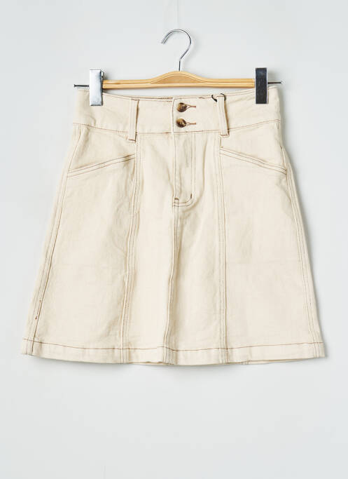 Fustă scurtă bej OBJECT femeie