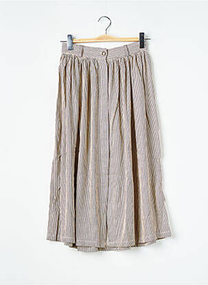 Fustă midi bej SESSUN femeie