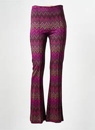 Pantalon larg multicolor IMPERIAL femeie