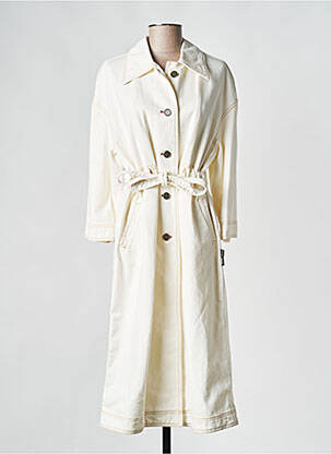 Palton lung alb OOF WEAR femeie