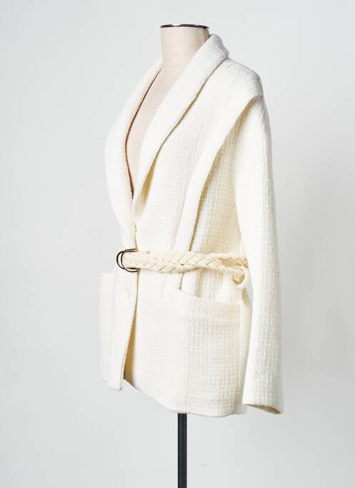 Palton scurt alb LA PETITE FRANCAISE femeie