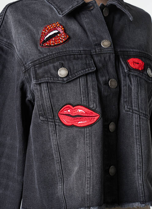 Jachetă de blugi negru PINKO femeie