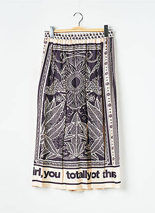 Pantalon larg bej SAK'S femeie