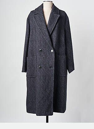 Palton lung gri POMANDERE femeie