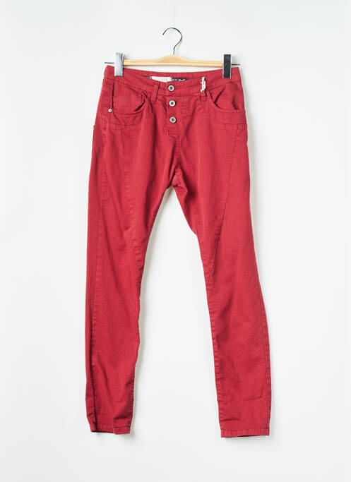 Blugi cu croială slim roșu PLEASE femeie