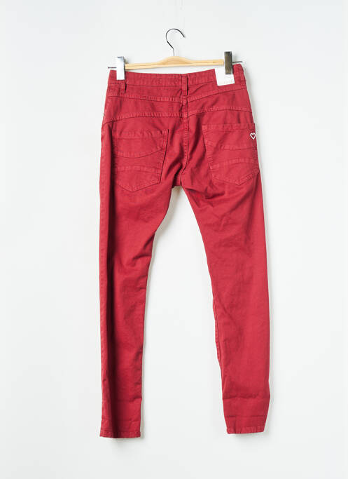 Blugi cu croială slim roșu PLEASE femeie