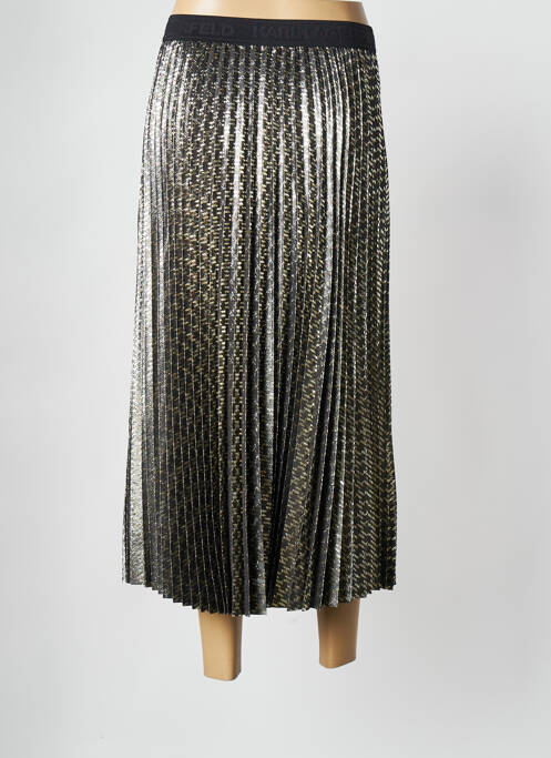 Fustă midi negru KARL LAGERFELD femeie