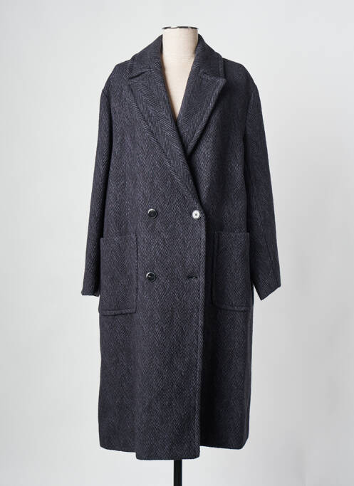 Palton lung gri POMANDERE femeie