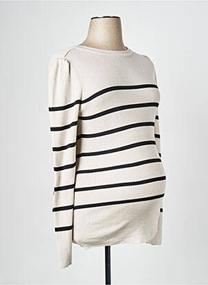 Pulover maternitate bej NOPPIES femeie