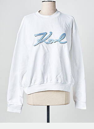 Hanorac alb KARL LAGERFELD femeie