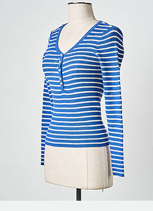 Top albastru PIECES femeie