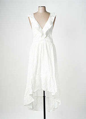 Rochie lungă alb MOLLY BRACKEN femeie