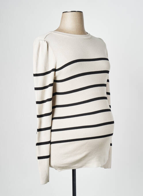 Pulover maternitate bej NOPPIES femeie