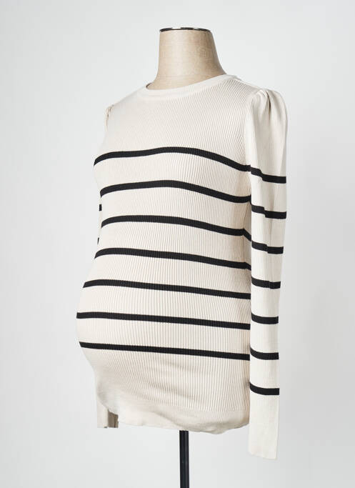 Pulover maternitate bej NOPPIES femeie