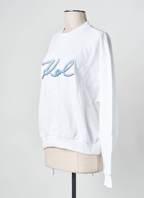 Hanorac alb KARL LAGERFELD femeie