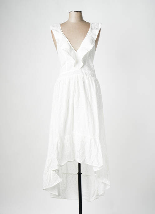 Rochie lungă alb MOLLY BRACKEN femeie