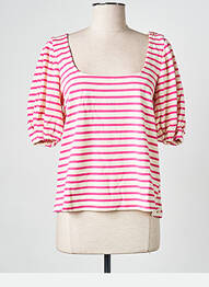 Tricou roz GRACE & MILA femeie