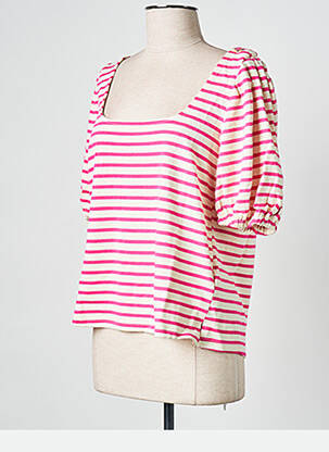 Tricou roz GRACE & MILA femeie