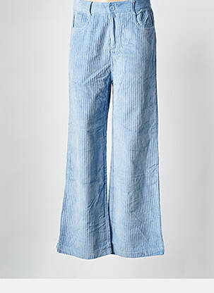 Pantalon larg albastru GRACE & MILA femeie