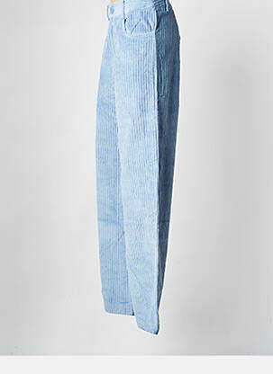 Pantalon larg albastru GRACE & MILA femeie