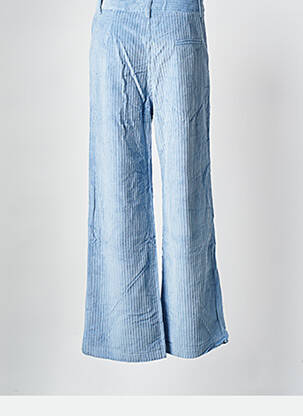 Pantalon larg albastru GRACE & MILA femeie